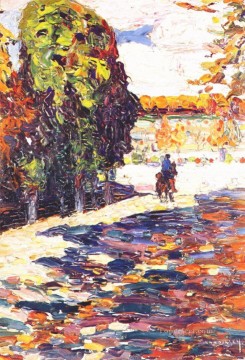 ワシリー・カンディンスキー Painting - 聖クラウド公園と騎手ワシリー・カンディンスキー